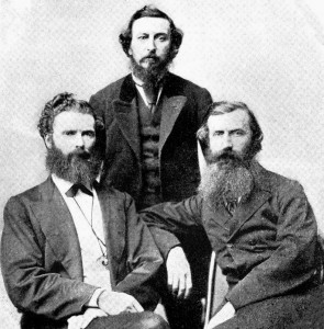 Denis Dowling Mulcahy, Thomas Clarke Luby and John O'Leary